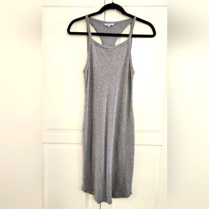 Neked Zebra Gray Strap Tank Body Con Dress Size L